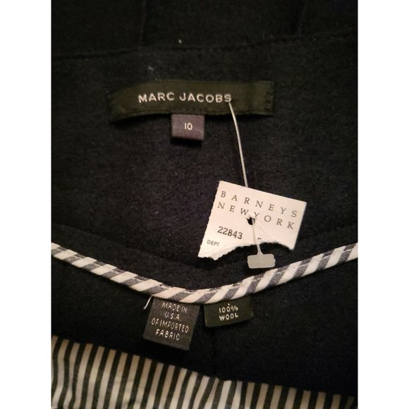 VTG NWT MARC JACOBS 100% Wool Black Pleated A-Line Maxi Skirt Size 10 Barneys NY - Picture 6 of 6